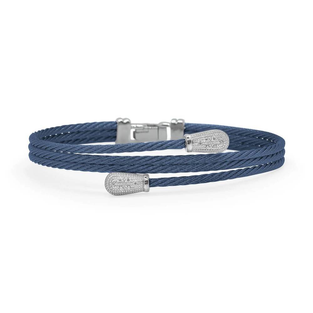 NEW ALOR women's bypass bracelet in blueberry